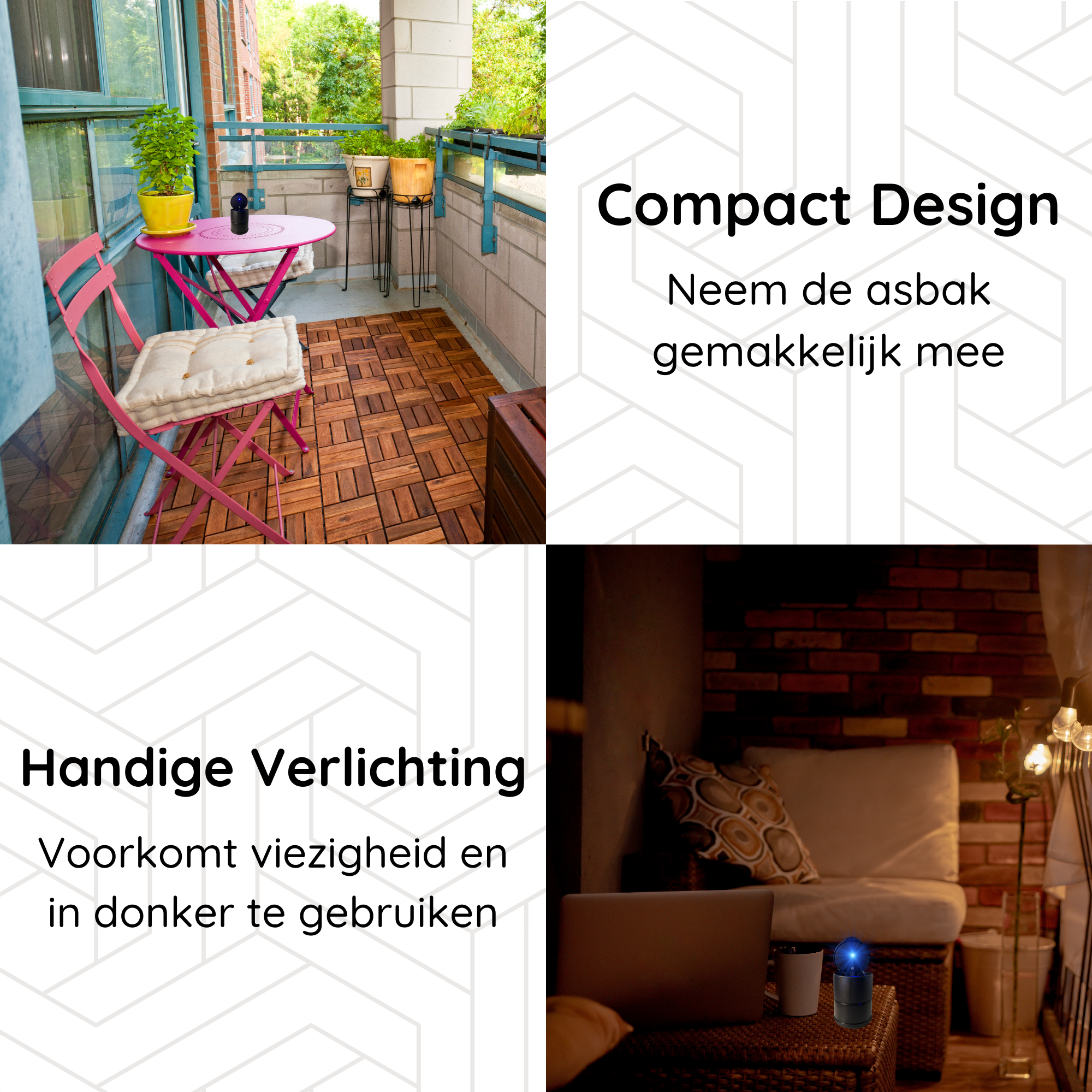 Auto Asbak met Led Light - voor Bekerhouder - Deksel - Buiten - Prullenbakje - Geurbestendig - Vlambestendig - Car Ashtray - Zwart - Image 2