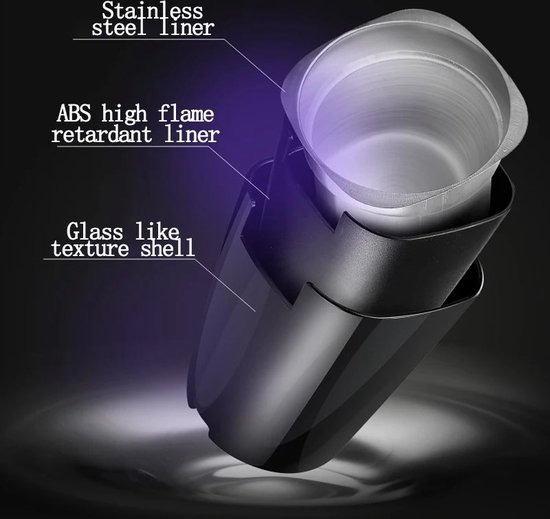 Auto Asbak + LED Light - Geurbestendig - Vlambestendig - Car Ashtray - Image 5