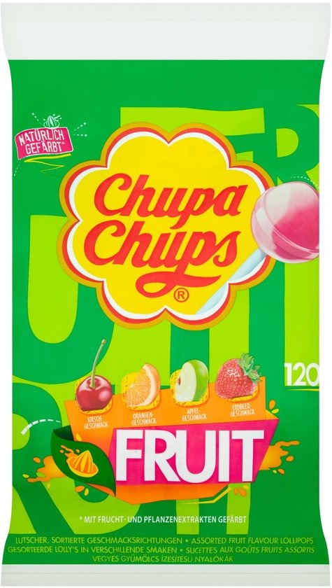 Chupa Chups Fruit lolly's 120 stuks