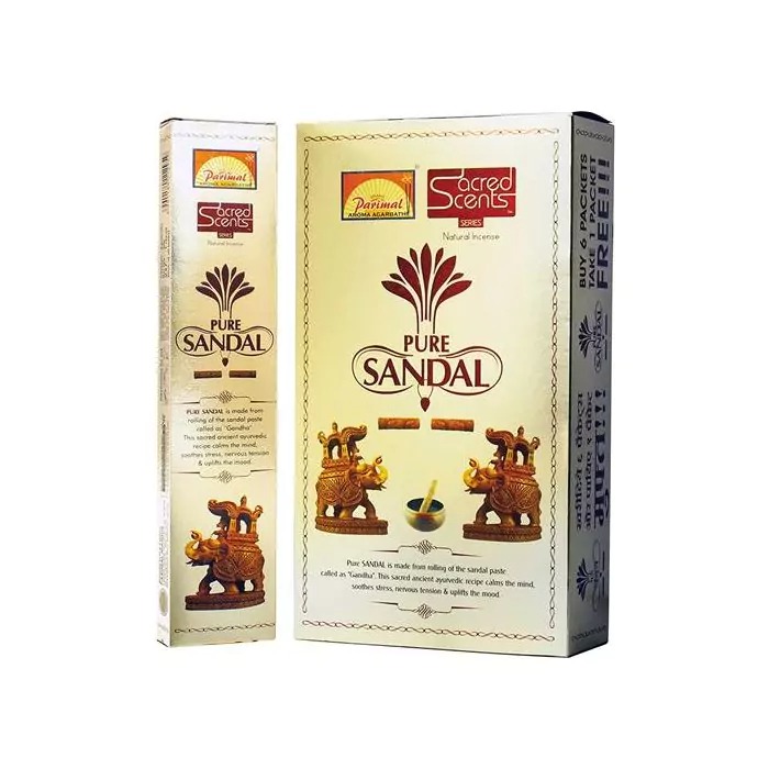 PARIMAL Pure Sandal – Wierook – Slof / Voordeelbox – 6 pakjes á 24 gram