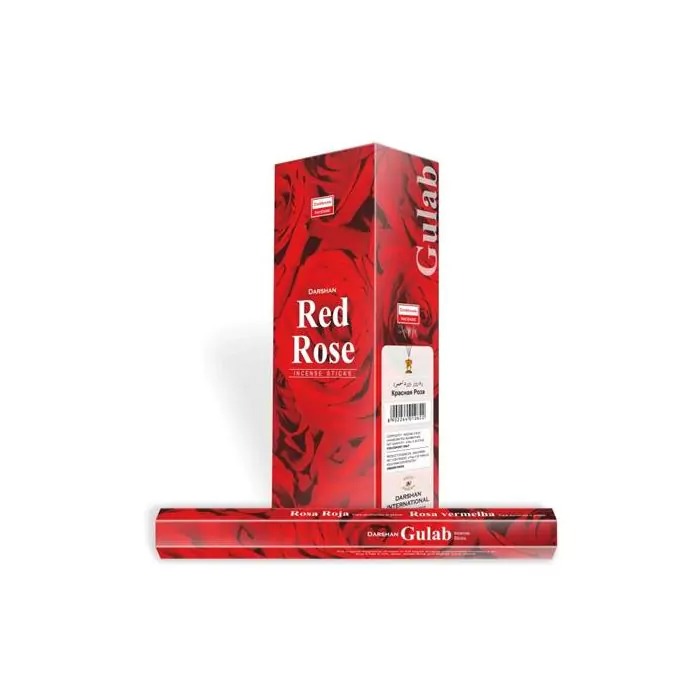 Darshan Wierook – Darshan Red Rose – Slof (6 pakjes/120 stokjes)