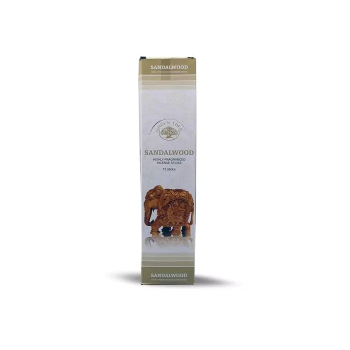 Green Tree Wierook - Sandalwood - Slof (6 pakjes/120 stokjes)