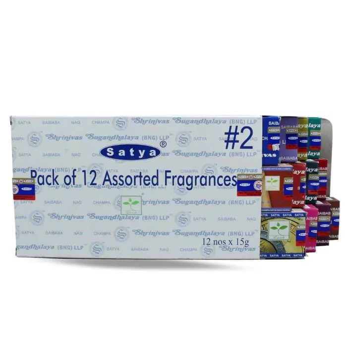 Satya Assortiment Pack 2 Wierook (12 boxes) 15 grams