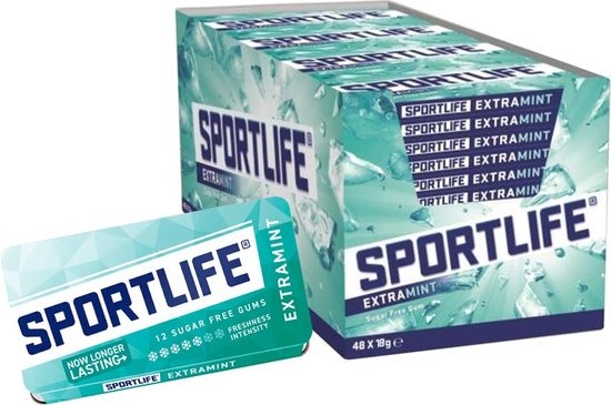 Sportlife | Extra Mint | 48 pakjes x 18 gram - Image 2