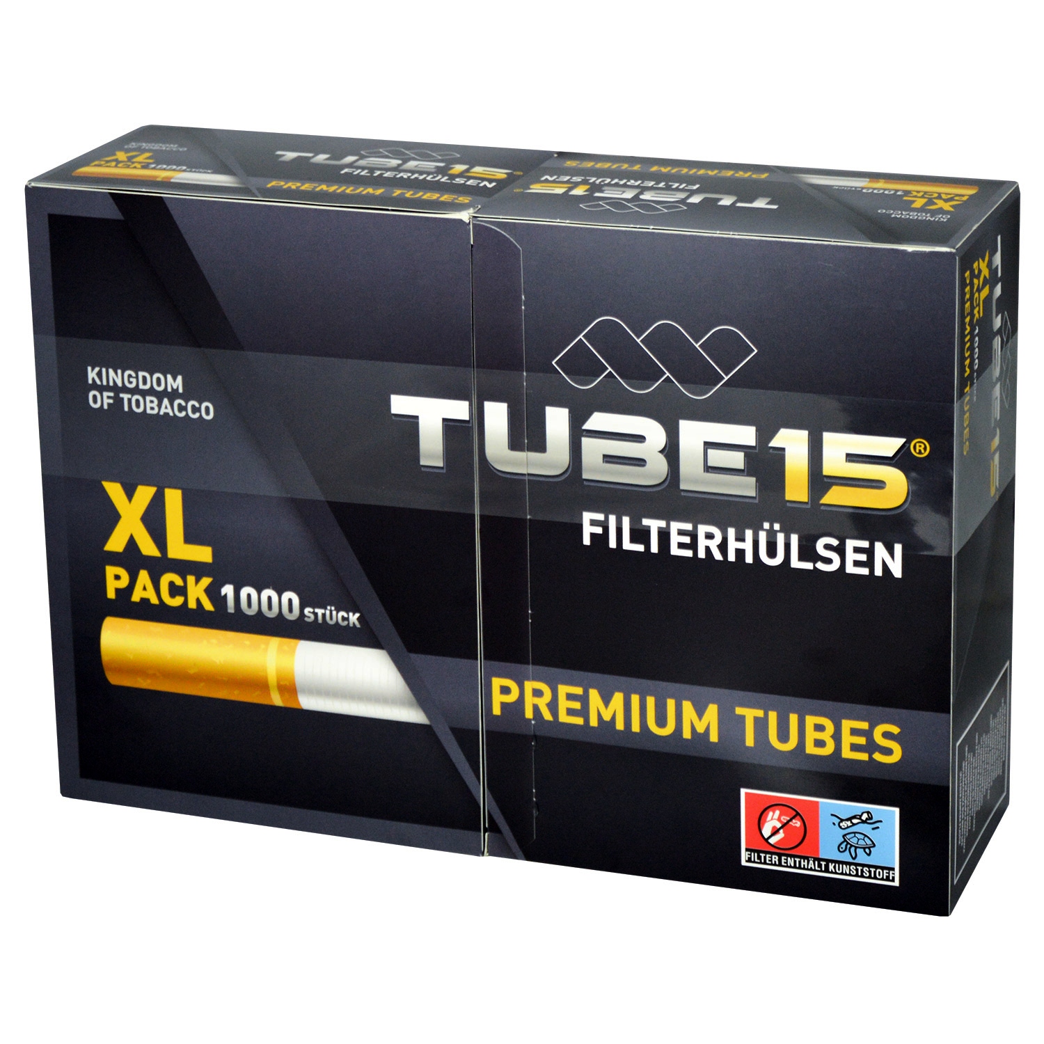 1000er XL Pack Tube15 Sigaretten-Hulzen