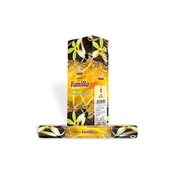 Darshan Wierook – Darshan Vanilla – Slof (6 pakjes/120 stokjes)