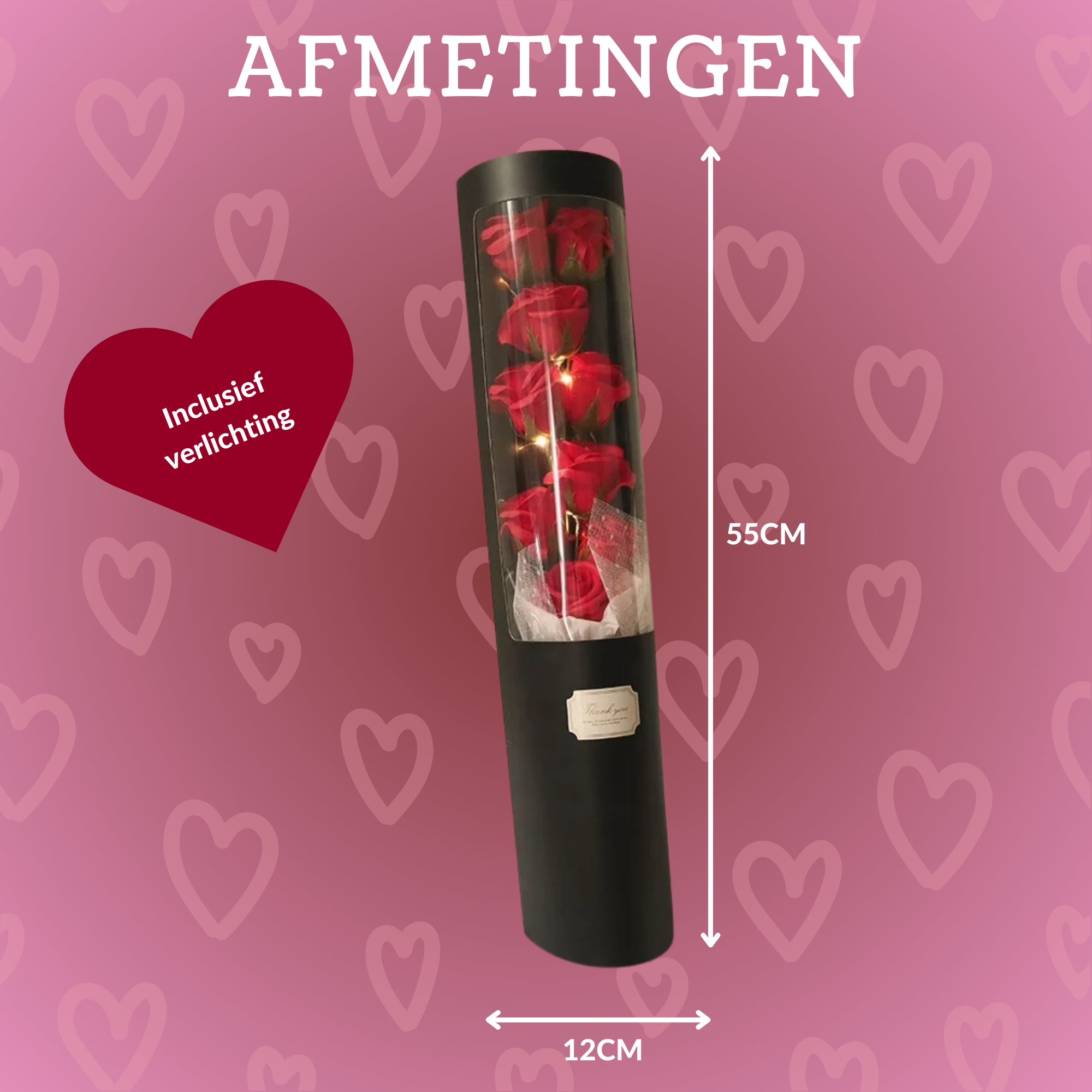 Flower box – Luxueus Rozenboeket in Geschenkdoos met LED Verlichting - Image 7