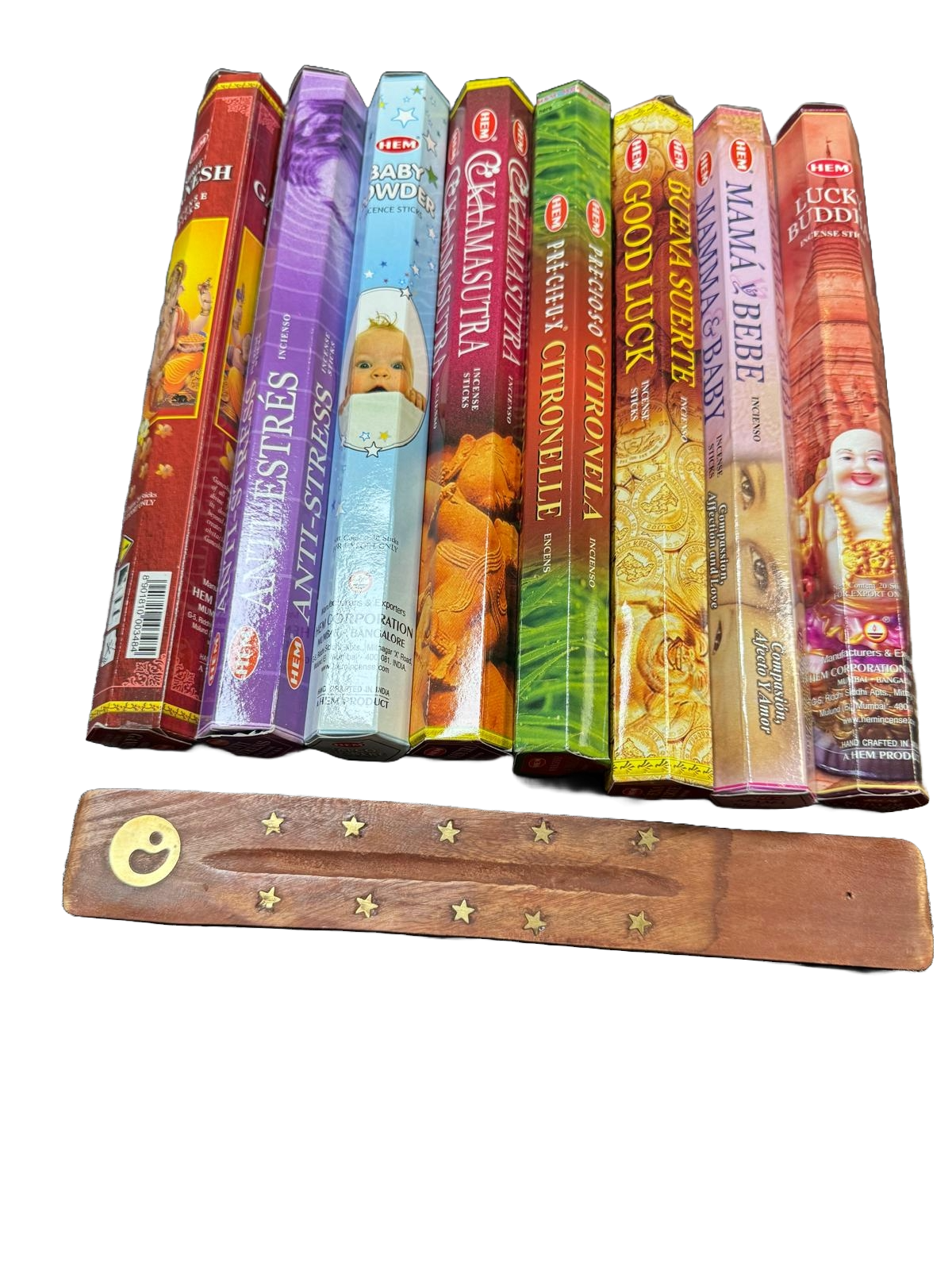 HEM - Wierook - 8 pakjes x 20stokjes = 160 van verschillende geuren wierook - wierook pakket - Creëer een Betoverende Sfeer met Ons Indiase Wierook Pakket en Gratis Wierookhouder! - Image 2