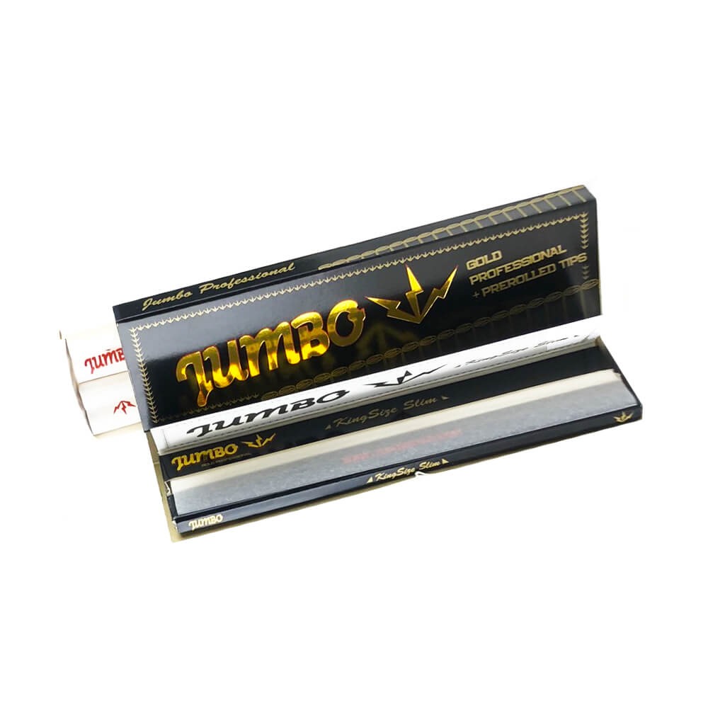 JUMBO Gold Kingsize Slim + Pre-rolled Tips - Image 2