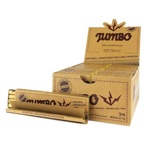 Jumbo Unbleached Rolling Papers + Pre-rolled Tips