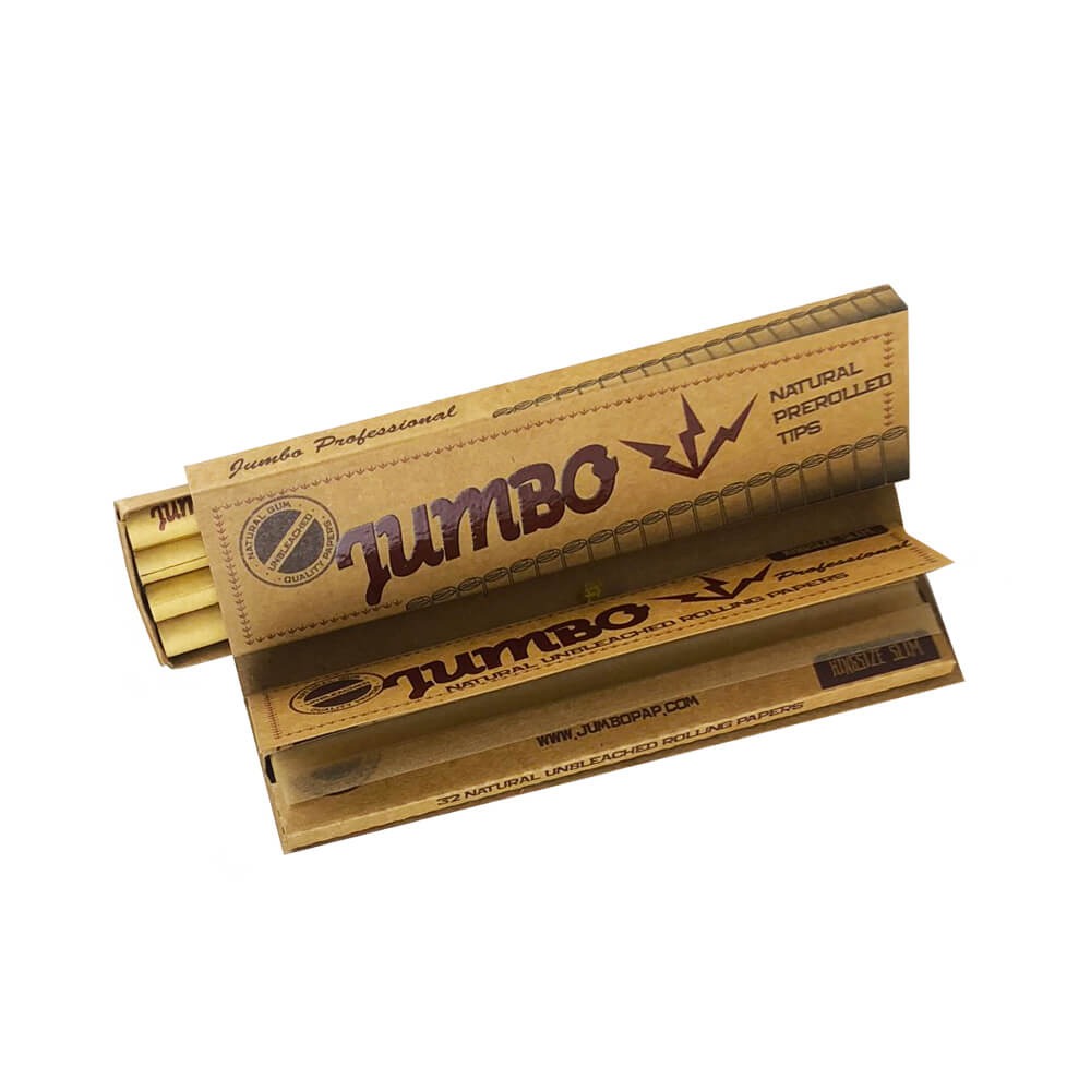Jumbo Unbleached Rolling Papers + Pre-rolled Tips - Image 2