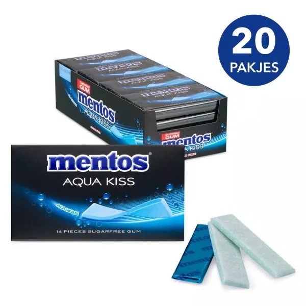 Mentos Gum Aqua Kiss - Alaskan 20 x 14 stuks