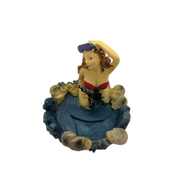 Asbak Art Decor - Creatieve Vrouwelijke Ornamenten Beeldje op een Asbak - Image 3