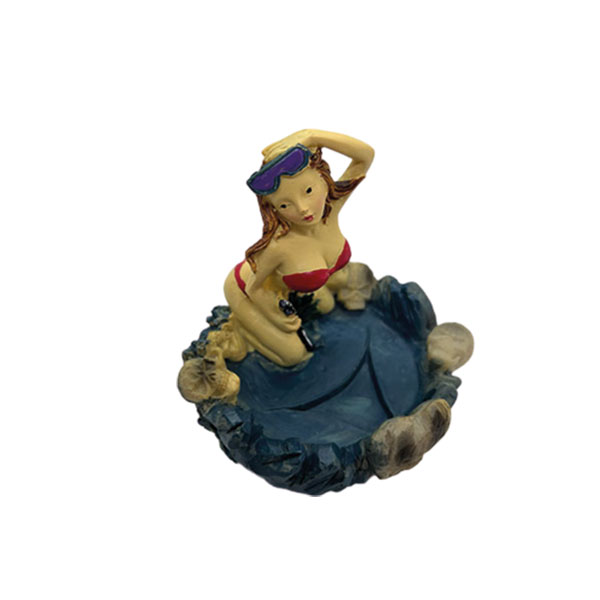 Asbak Art Decor - Creatieve Vrouwelijke Ornamenten Beeldje op een Asbak - Image 2