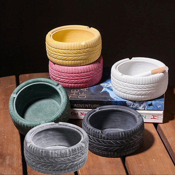 Asbak Buiten - Stijlvolle Asbak Ideaal Voor Binnen En Buiten Geinspireerd Op Autoband